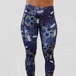 Constantly Varied Gear | CVG | Midnight Skulls | Capri Leggings